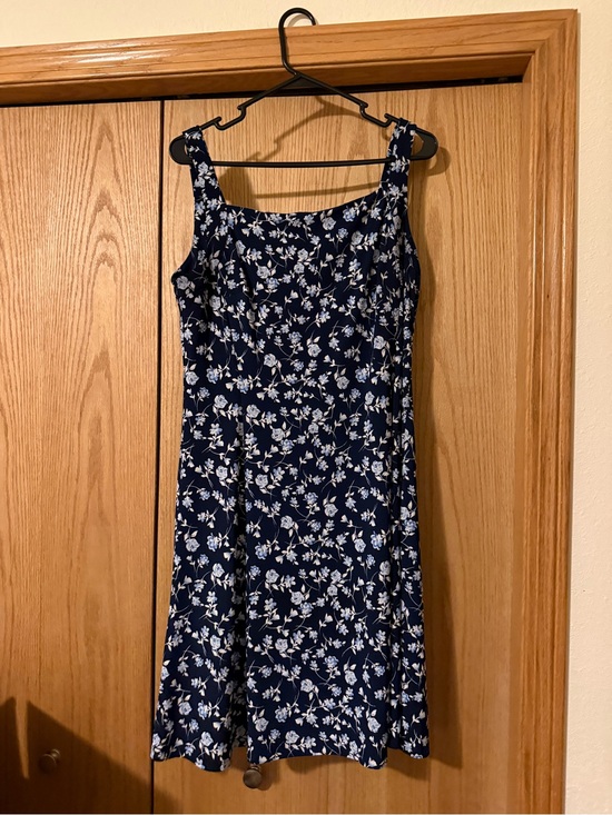 Chaps Dresses & Skirts - Chaps Navy‎ Blue Floral Dress